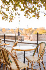 Paris france autumn cafe