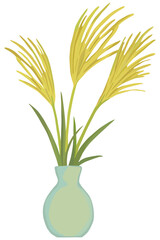 ススキのイラスト お月見 ベクター素材