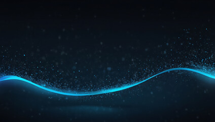 A blue starry night sky with a galaxy and nebula, featuring particles and a cosmic background