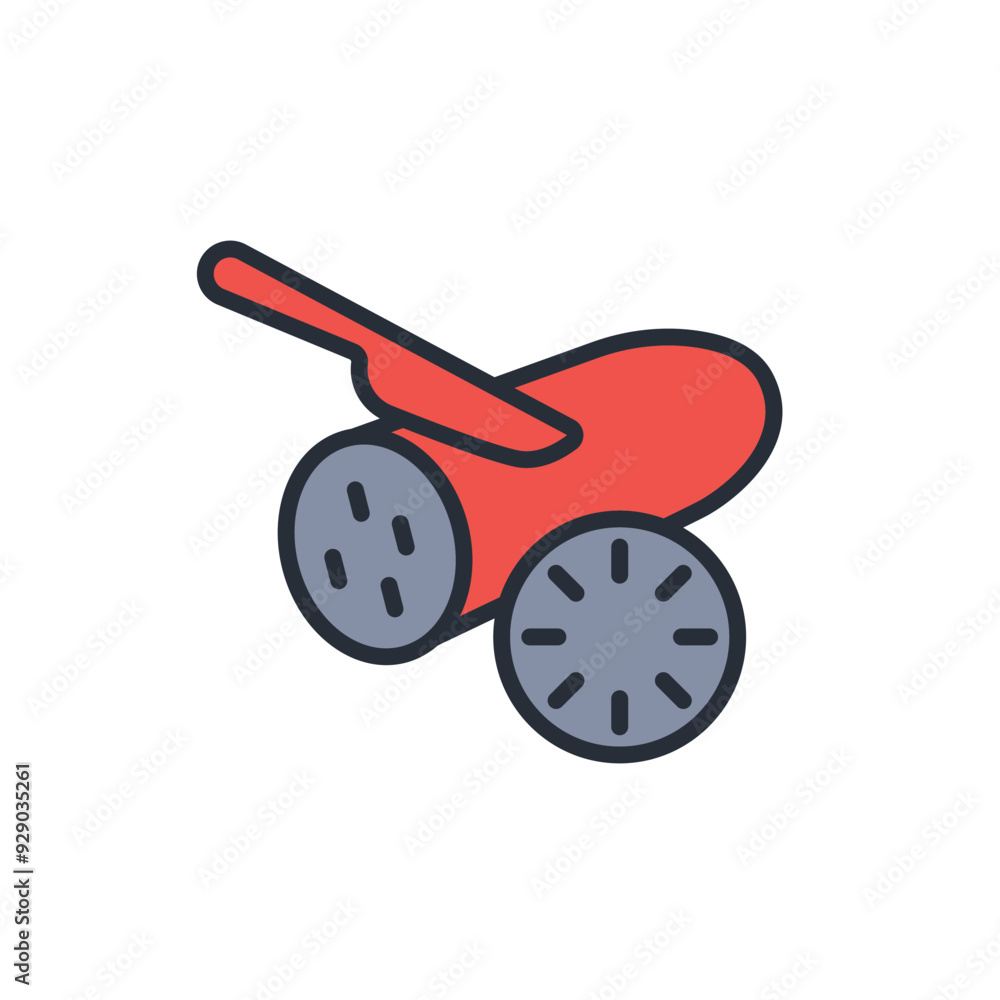 Poster cucumber icon. vector.editable stroke.linear style sign for use web design,logo.symbol illustration.