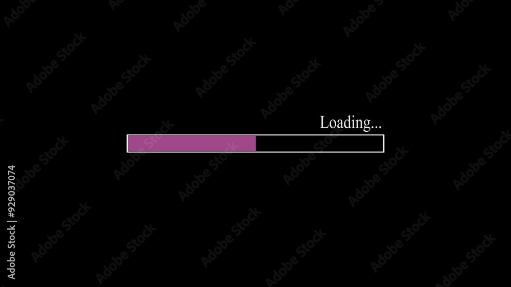 Poster loading bar icon animation, progress bar motion graphic and circle rotating loading icon .prink
