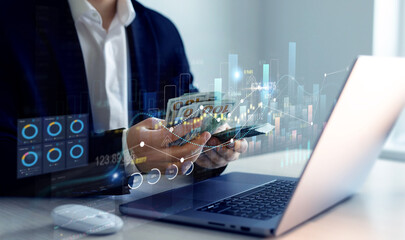Business dollar trading price graph growth.Money business financial graph diagram of coin. Financial growth data or investment market profit bar and success report.Saving money concept