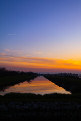 tramonto, sunset, cielo, saline, cervia, italia, italy, fiume, paesaggi, paesaggio