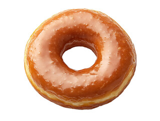 a glazed donut with a hole in the middle