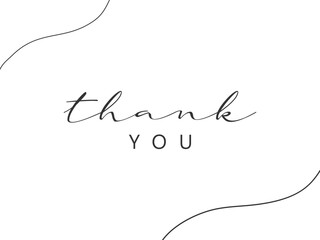 Thank you card, black, white, abstract
