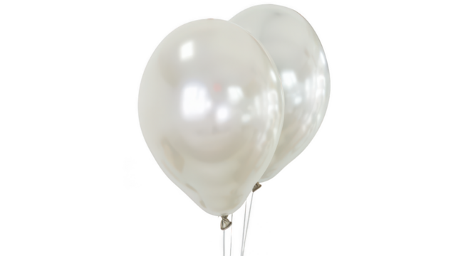 Pearl White Balloon - A pearlescent white balloon for a touch of class