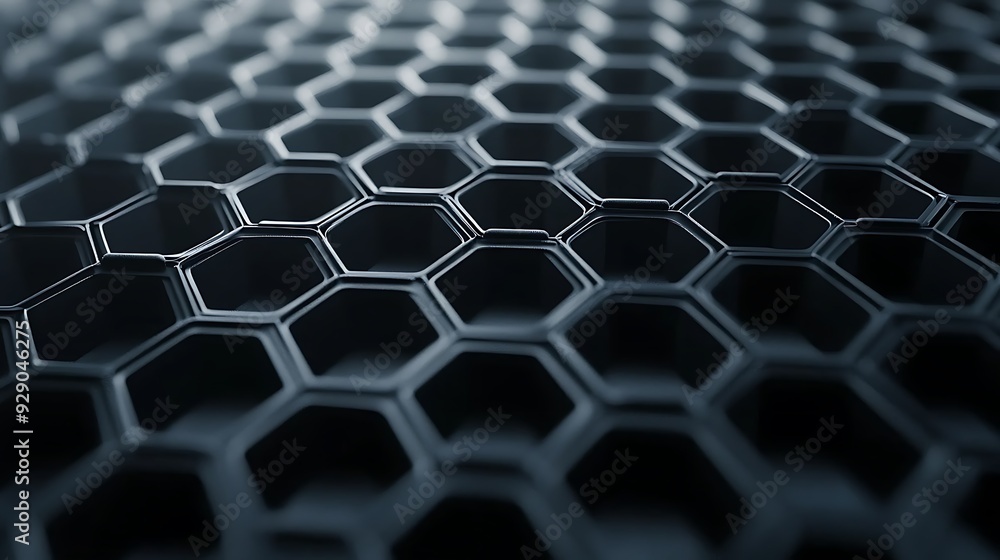 Poster abstract close-up of a hexagonal pattern