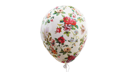 Fototapeta premium Floral Print Balloon - A balloon adorned with beautiful floral patterns