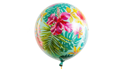Tropical Balloon - Brightly colored balloon with tropical designs