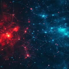 A bright orange star is surrounded by a dark blue background