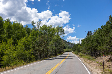Fototapeta premium Back Roads Central City Colorado, Black Hawk, Gambling Town, Roads, Colorado