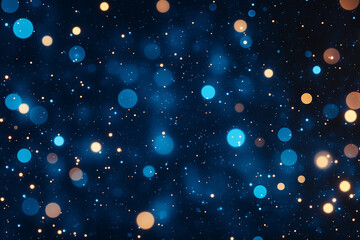 A colorful background with many small stars and a blue sky
