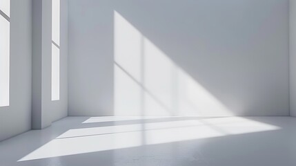 Fototapeta premium Clean white background with a subtle vignette effect and soft shadow realistic, highly detailed 8k