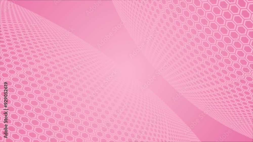 Poster magenta red color hexagonal shapes tile slowly moving modern and seamless futuristic background for 
