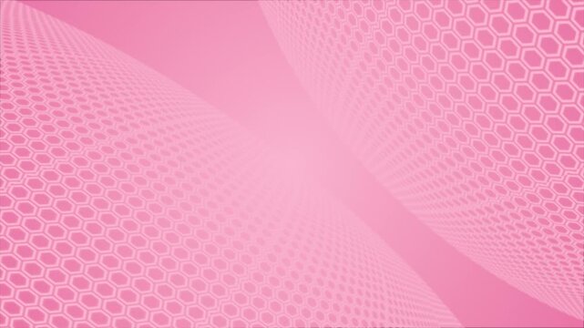 Magenta red color hexagonal shapes tile slowly moving modern and seamless futuristic background for business purpose