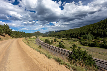 Colorado Train Tracks in Rollinsville Colorado