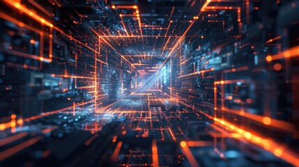 Digital Network Abstract