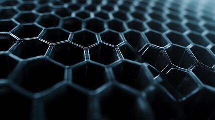 Close-up of a 3D Printed Honeycomb Structure