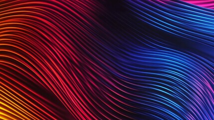 Naklejka premium Grainy gradient background blue pink yellow abstract glowing color wave black dark backdrop noise texture. background for banner design