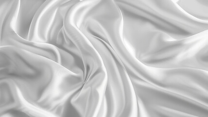 Naklejka premium white abstract background luxury cloth or liquid wave or wavy folds of grunge silk texture satin