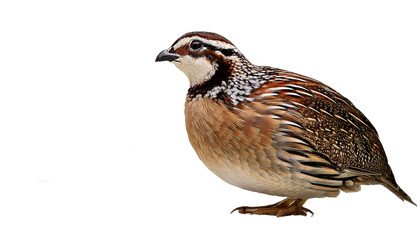 Quail on transparency background