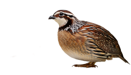 Quail on transparency background