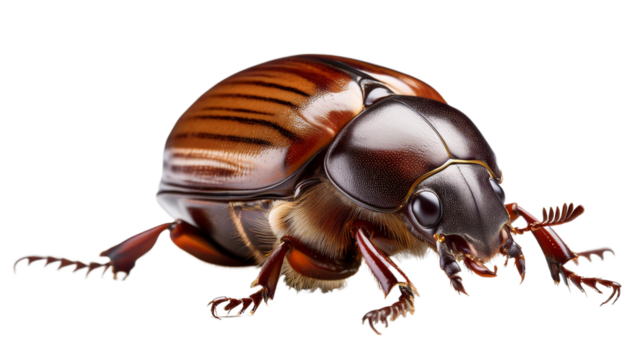 Beetle  on transparency background