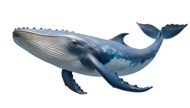 Whale on transparency background