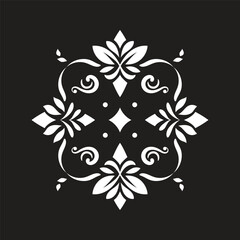 Vintage mandala ornament, Beautiful floral ornament, mandala pattern stencil, classic ornate flower, star and mandala. suitable for laser cut or wedding invitation element.