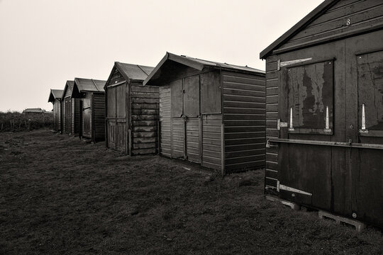 Fishing huts in walberswick suffolk