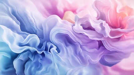 Fototapeta premium Abstract Swirls of Pastel: A mesmerizing abstract painting captures the ethereal beauty of swirling pastel colors. 