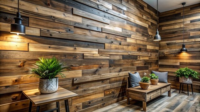 Rustic thermally-treated wood panels with rough, organic surfaces display natural beauty, perfect for modern Italian-style interiors, adding warmth and character to any space.