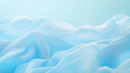 Obraz premium Azure Silk Cascades: Luxurious blue fabric drapes and flows, evoking a sense of tranquility and elegance