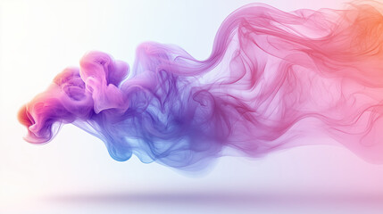 Fototapeta premium Pink and purple gradient smoke in a soft flow