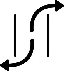 Rounded Filled Arrow Icon.