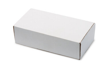 White blank packaging paper box