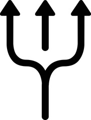 Rounded Filled Arrow Icon.