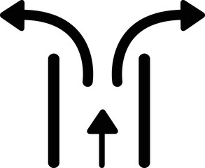 Rounded Filled Arrow Icon.