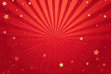 Red abstract background with a starry explosion