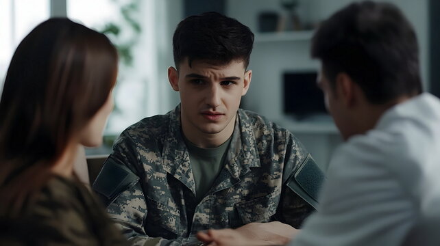 Military Counseling Session Emotional Support Trust Communication Conflict Resolution