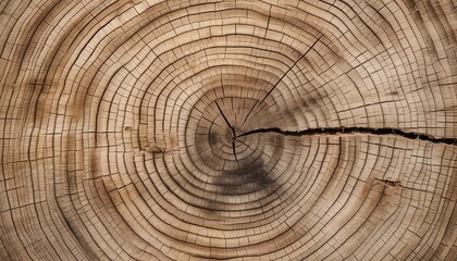 Naklejka premium cross section of tree trunk showing growth