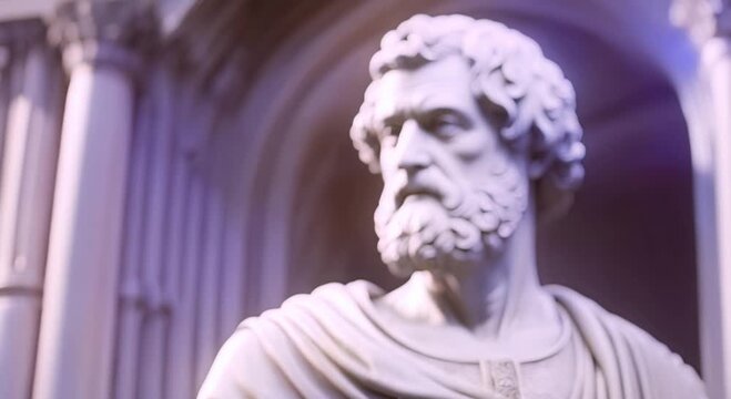 statue of aristotle illustration