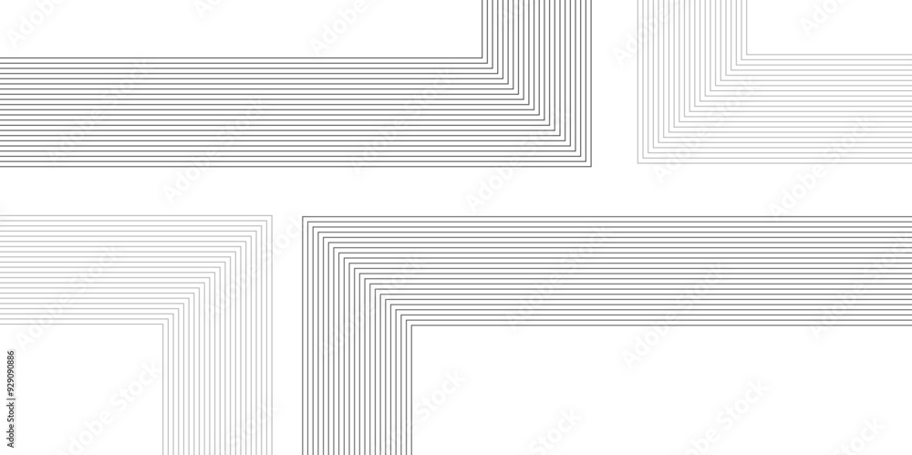 Fototapete vector tech geometric thin diagonal striped line pattern gradient minimal transparent background. si