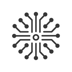 Circular Network with Central Hub and Multiple Connections