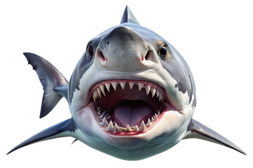 shark, fish, animal, dangerous, predator, teeth, transparent, underwater, aggressive, cutout, isolated