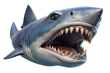 shark, fish, animal, dangerous, predator, teeth, transparent, underwater, aggressive, cutout, isolated