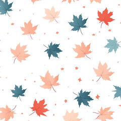 Obraz premium PNG Maple leaves backgrounds pattern autumn.