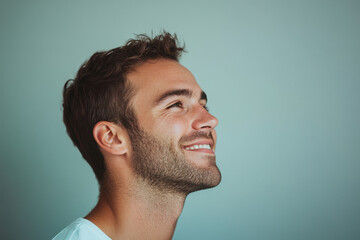 Fototapeta premium A close up of a man's face