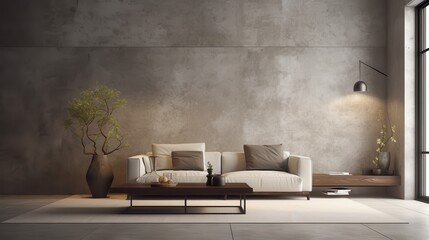 Serene Rustic Elegance. Unique Textured Interior Wall