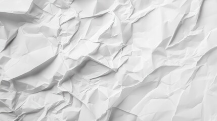 Obraz premium Crumpled White Paper Texture Background